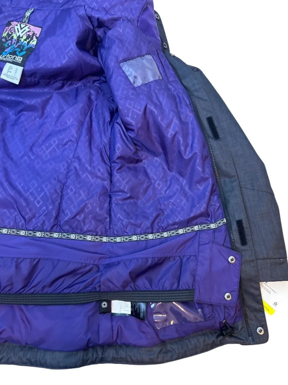 NWT Burton DRYRIDE Womens S/M Insulated Ski Snowboard Jacket Gray Hooded